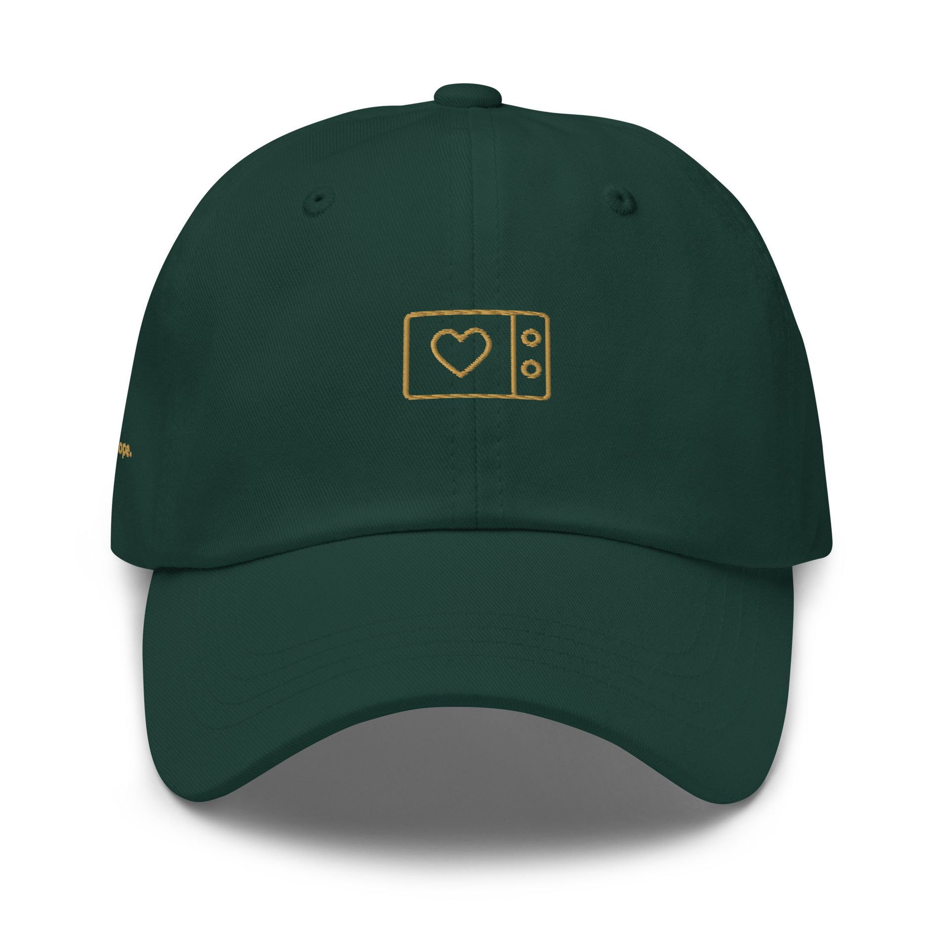Microwaved Hope embroidered hat, minimalist healing cap for quiet dreamers, gentle mental health gift with meaning