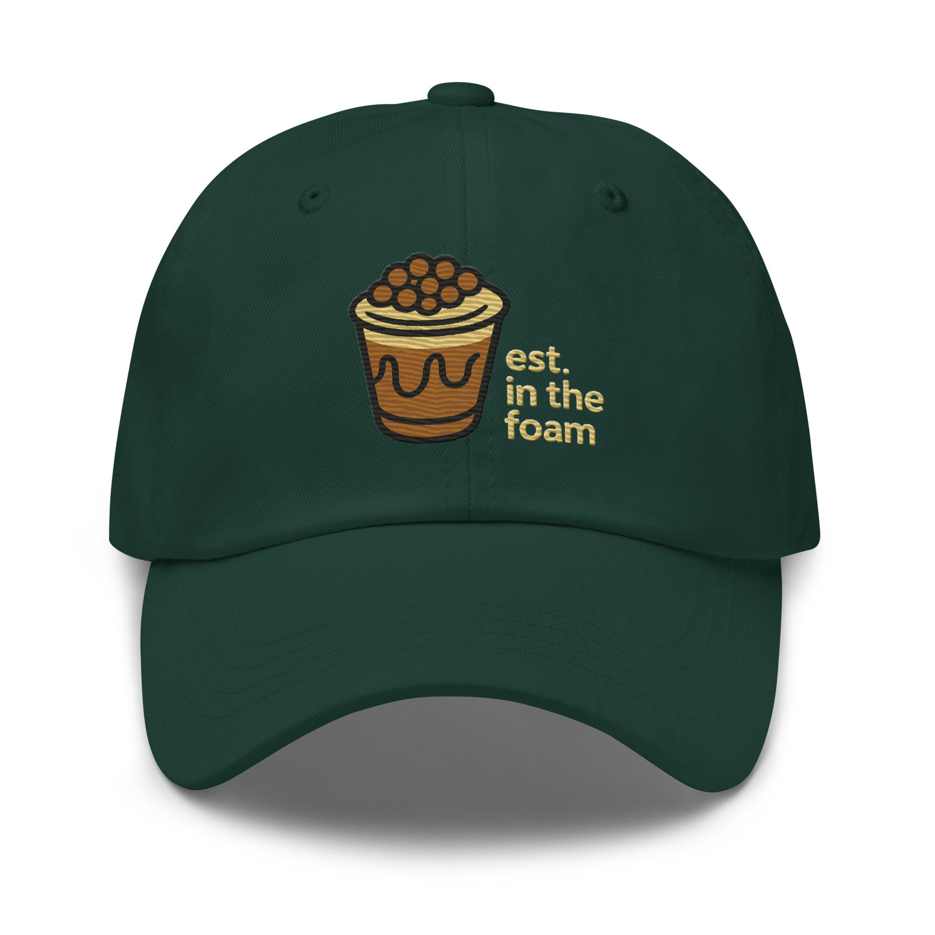 cold brew hat, disney cold brew, black caf, star wars snack embroidered cap, classic dad hat, galaxy’s edge drink