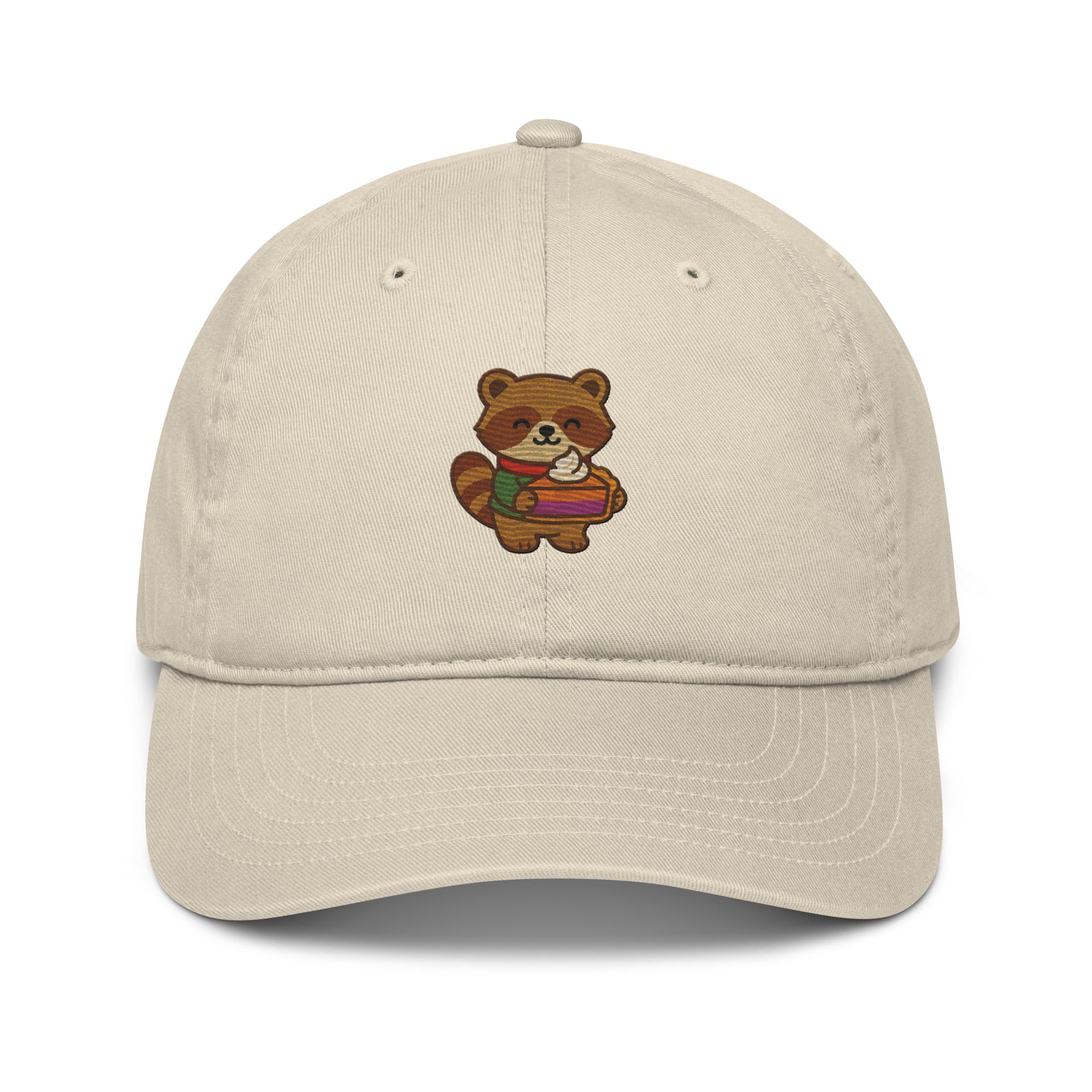 Sweet Potato Raccoon – Cozy Slice |  Organic Baseball Cap