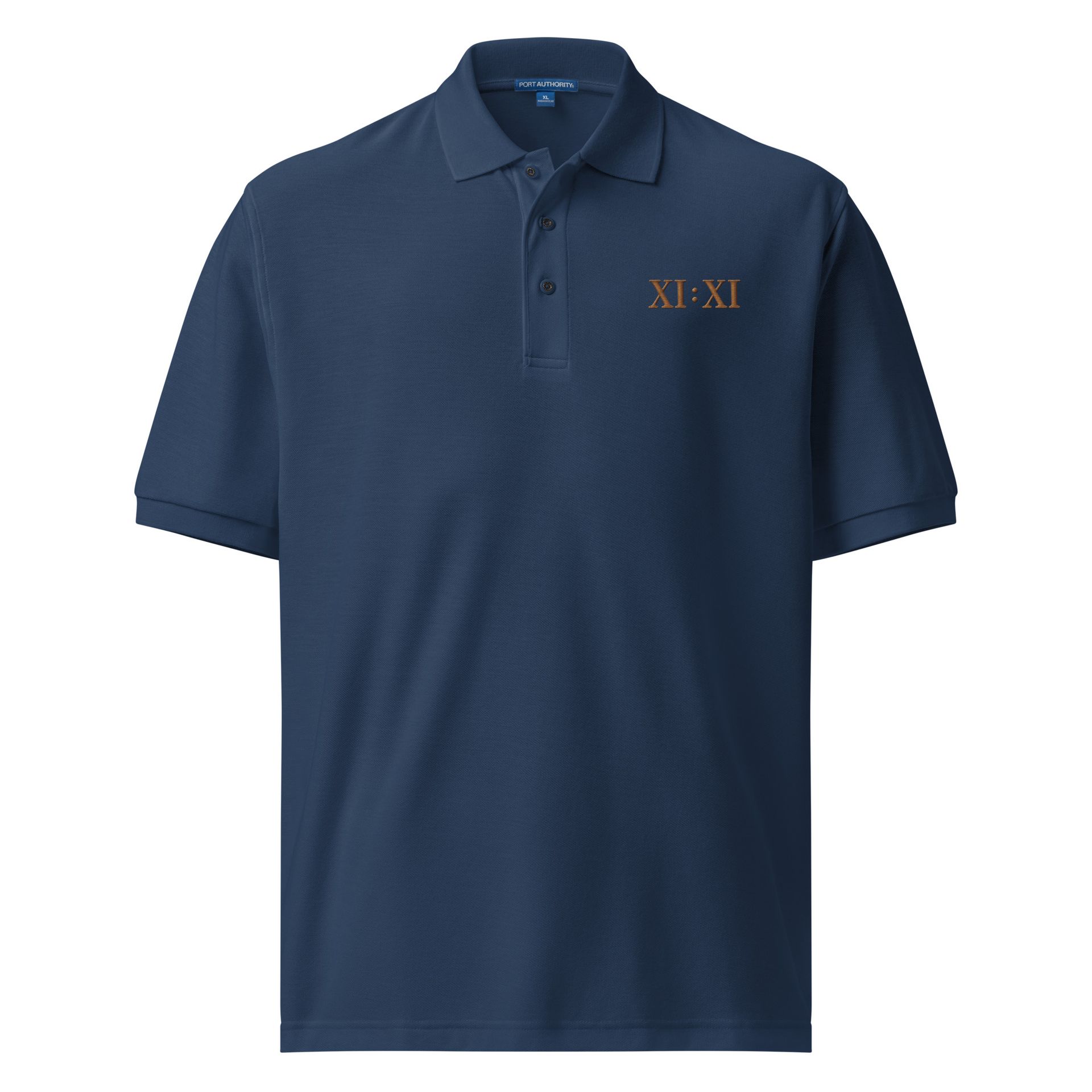 xi:xi embroidered polo, premium shirt, minimalist logo design, quiet luxury aesthetic, timing, elevated everyday wear