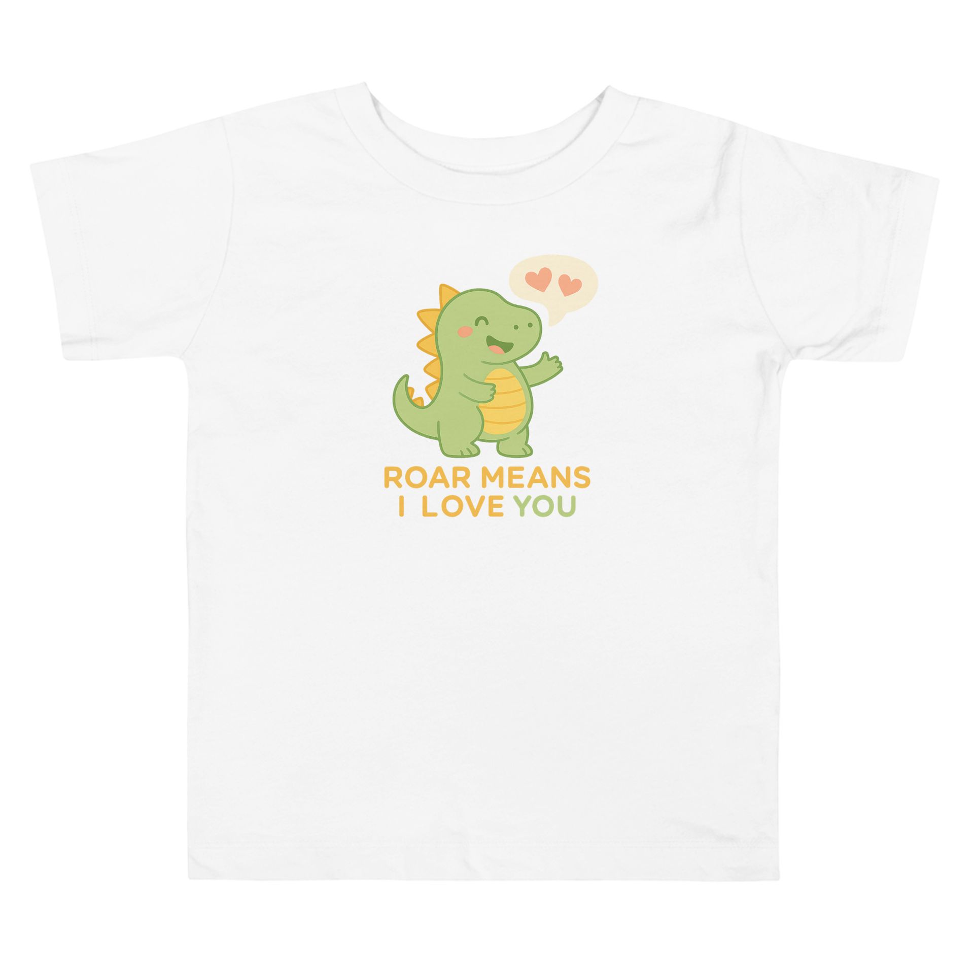 roar means i love you toddler tee, cute dinosaur kids shirt, dino design, playful kids fashion, toddler streetwear gift