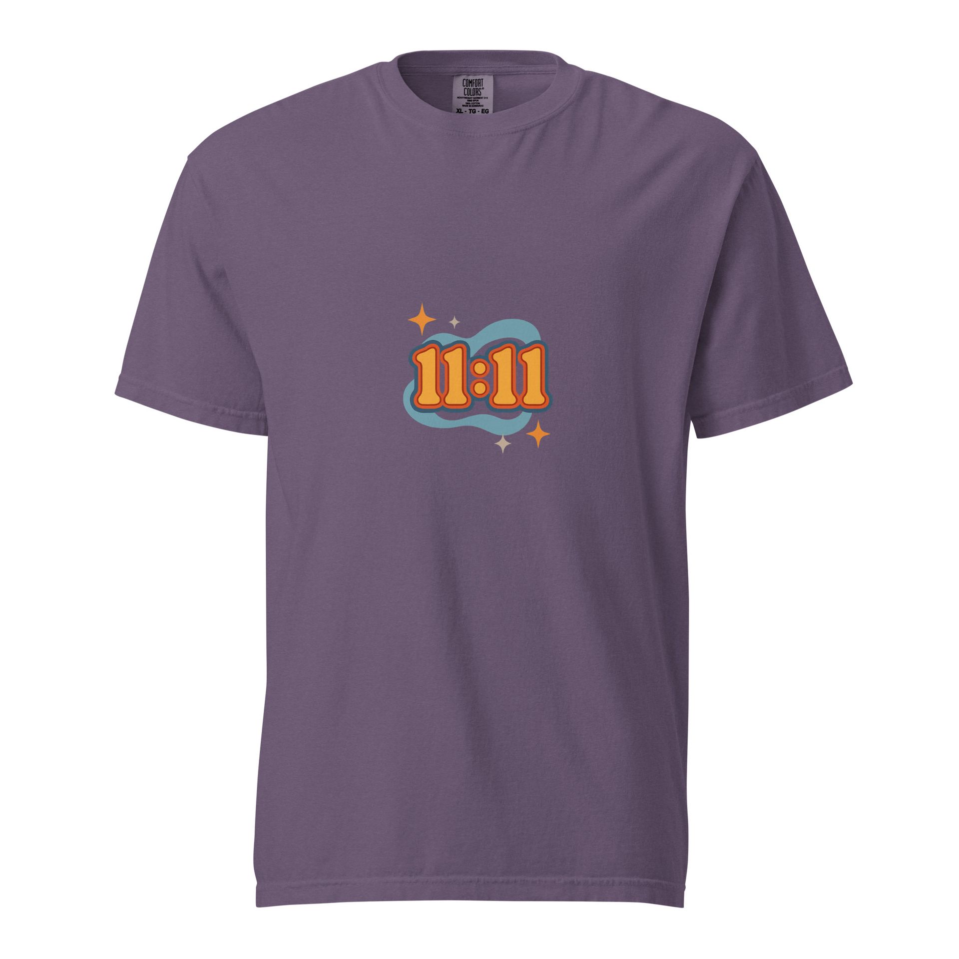11:11 manifestation tee with celestial graphic, soft pastel cloud shirt for astrology lovers and cosmic timing seekers