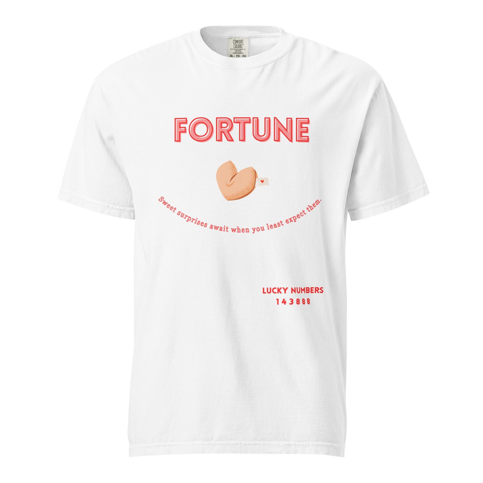 fortune cookie lucky numbers tee, soft vintage shirt with 143888 design, poetic good luck gift for cosmic and food lovers