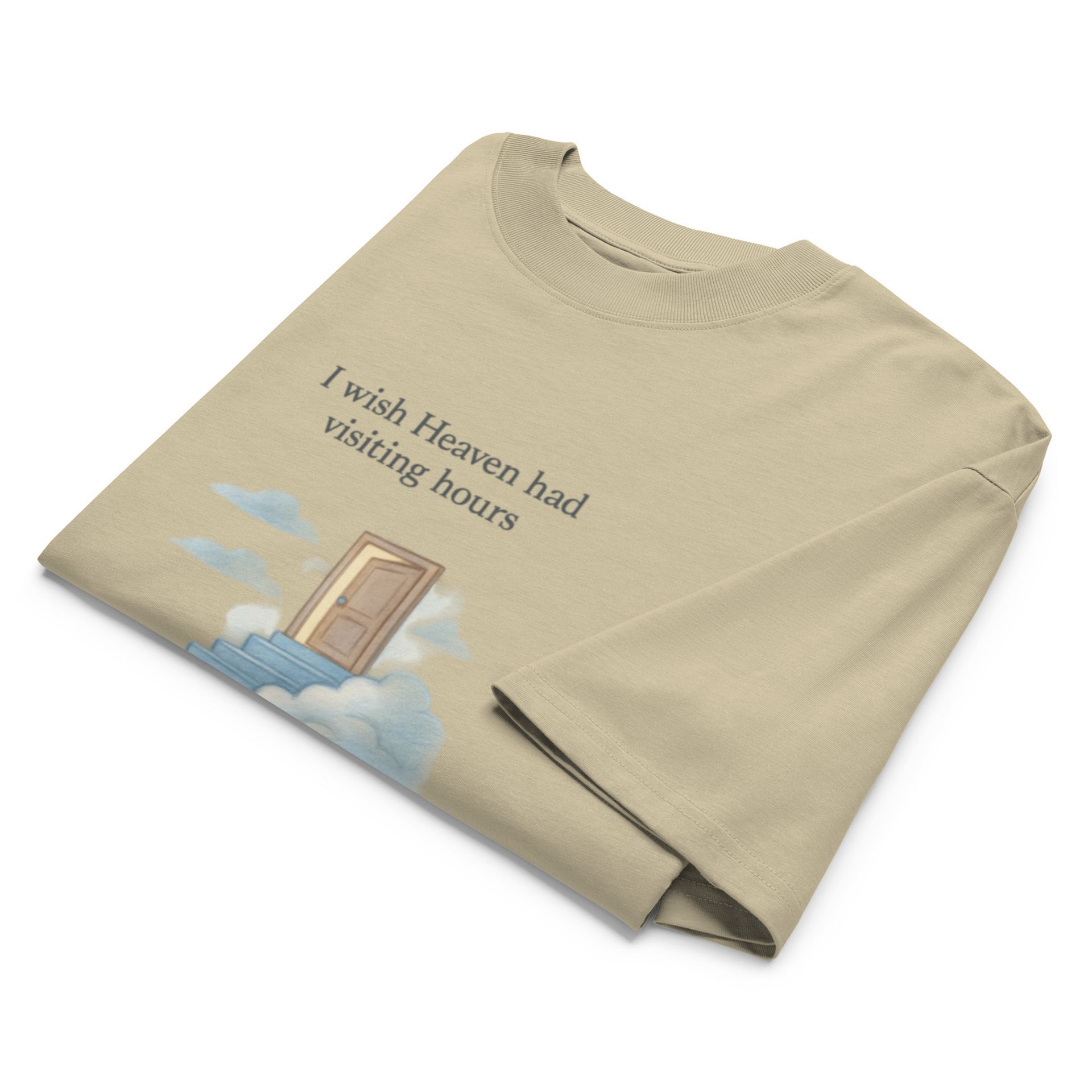 grief shirt, heaven t-shirt, memorial tee, remembrance gift, soft cloud design, Notes for the Soul, gentle healing apparel