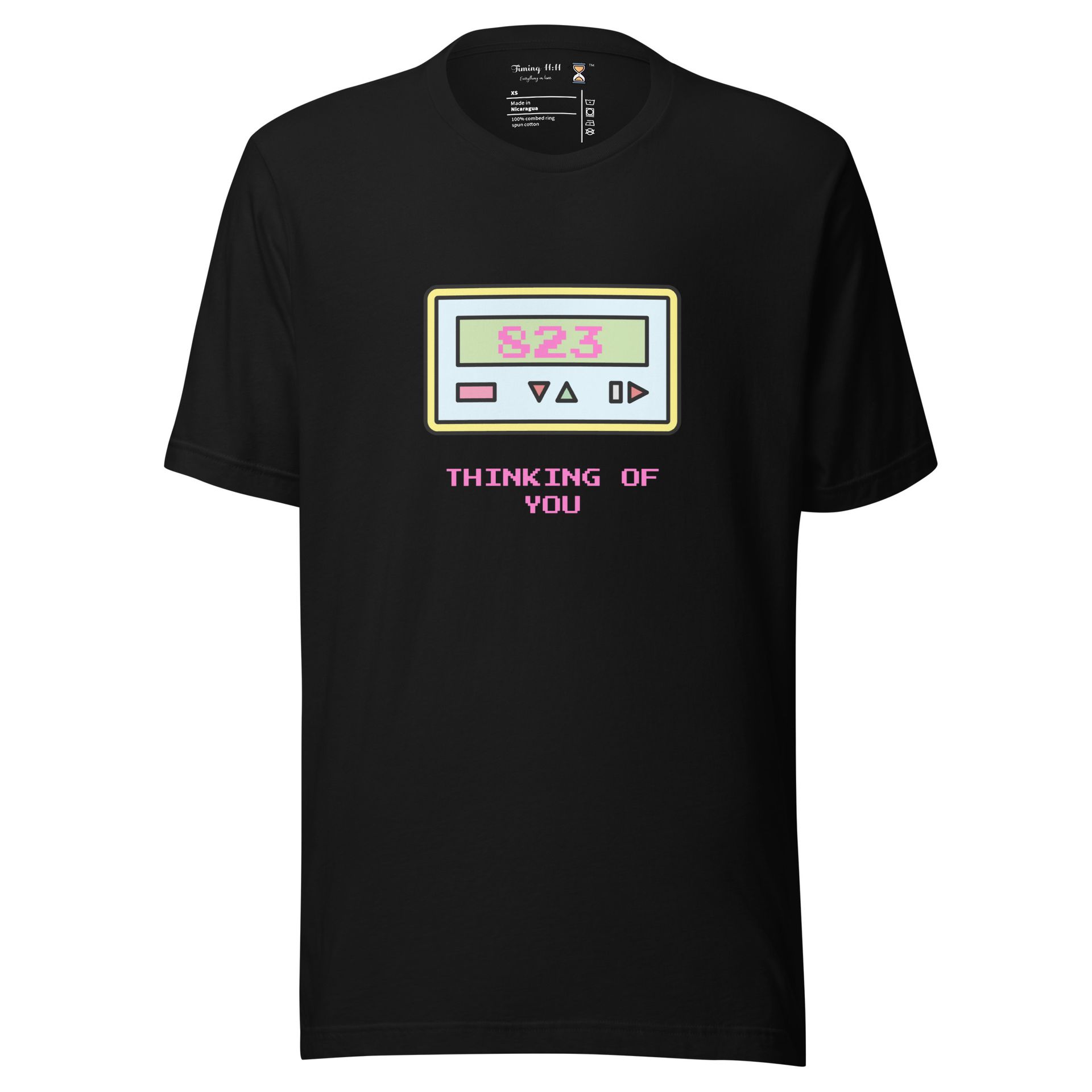 823 pager graphic tee, retro love code shirt with 90s text message style, soft vintage t-shirt for nostalgia lovers