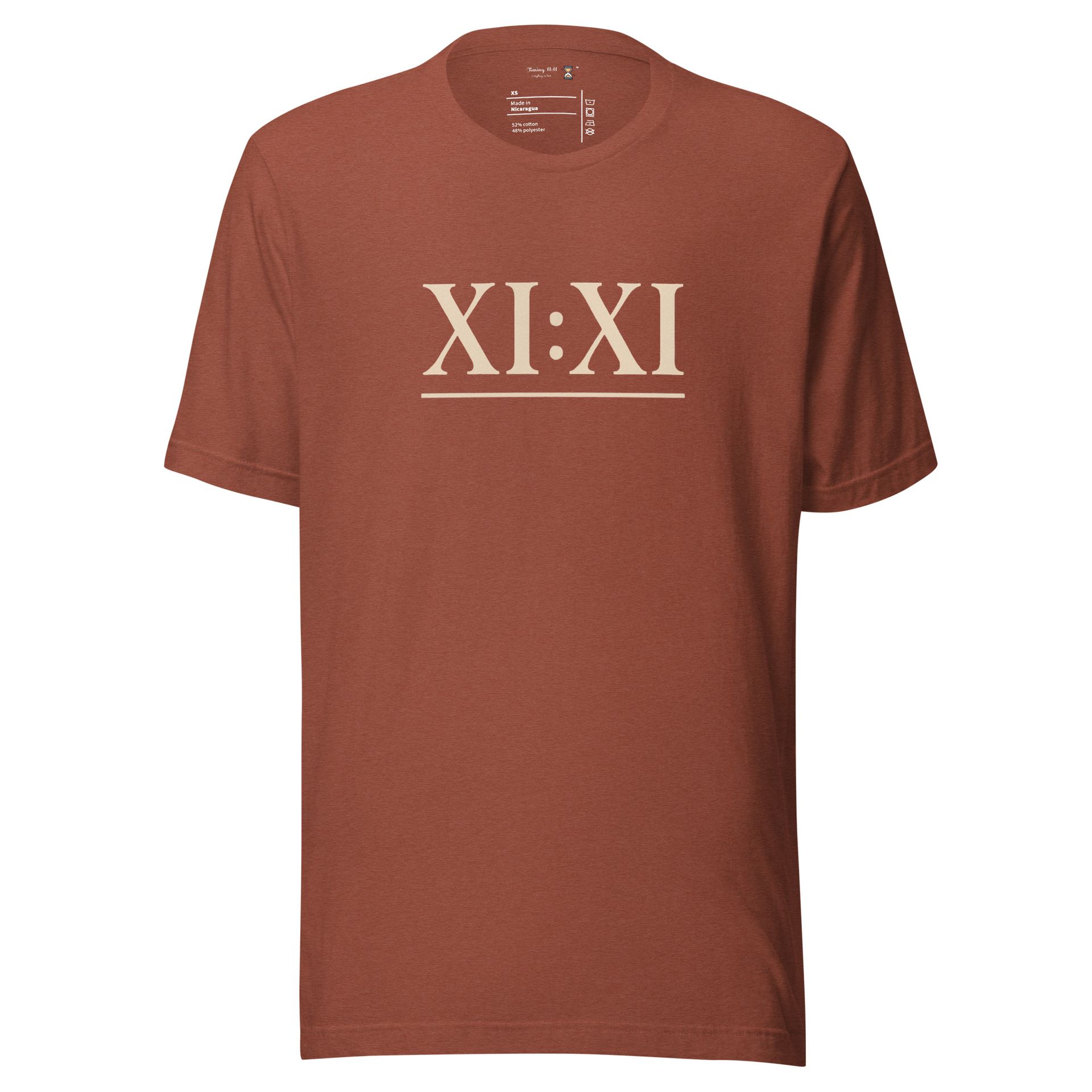 XI:XI angel number shirt, minimalist 11:11 tee with underlined graphic, spiritual numerology gift in neutral aesthetic