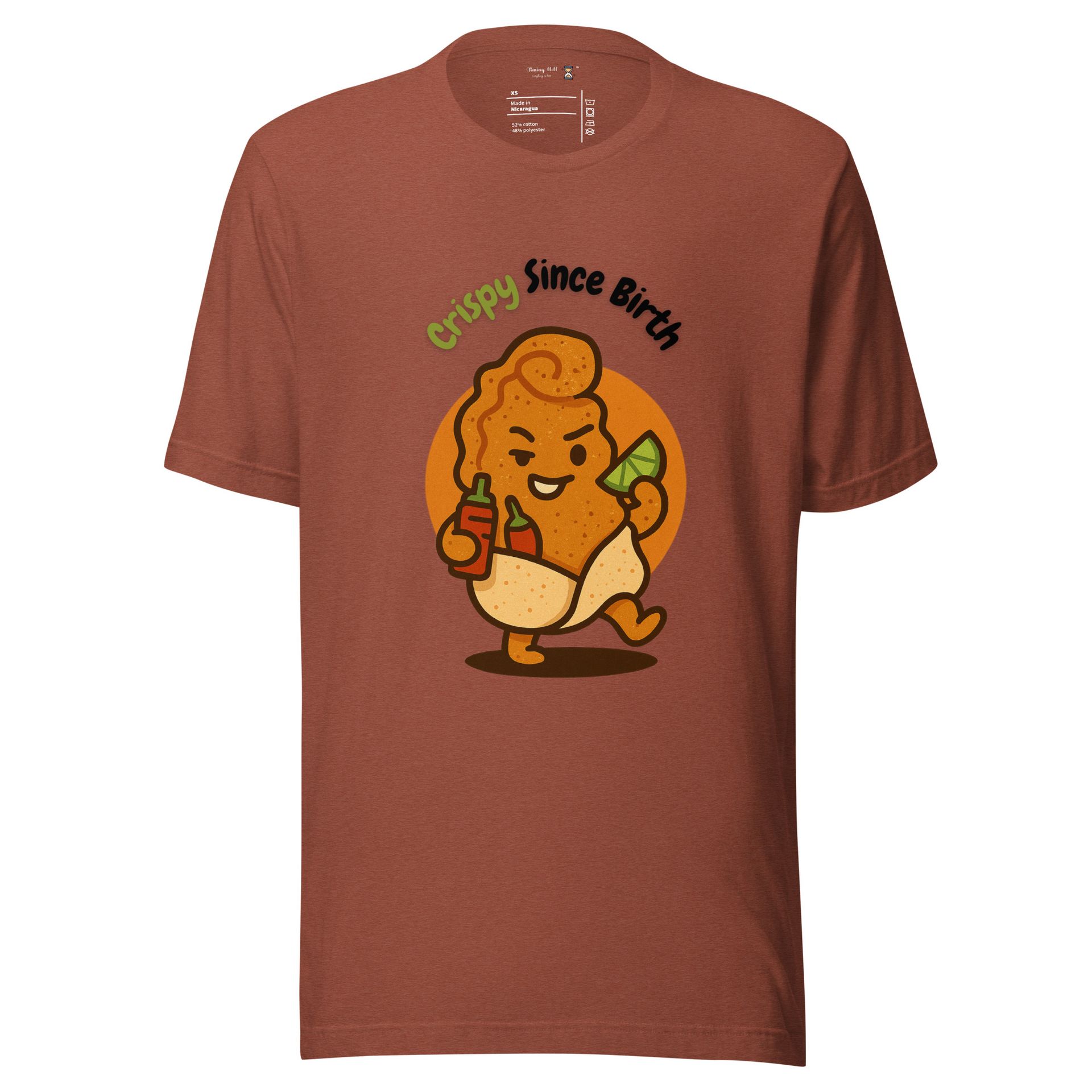 Don Chicharrón foodie shirt, crispy since birth tee with Mexican street snack flair, bold cultural pun for food lovers
