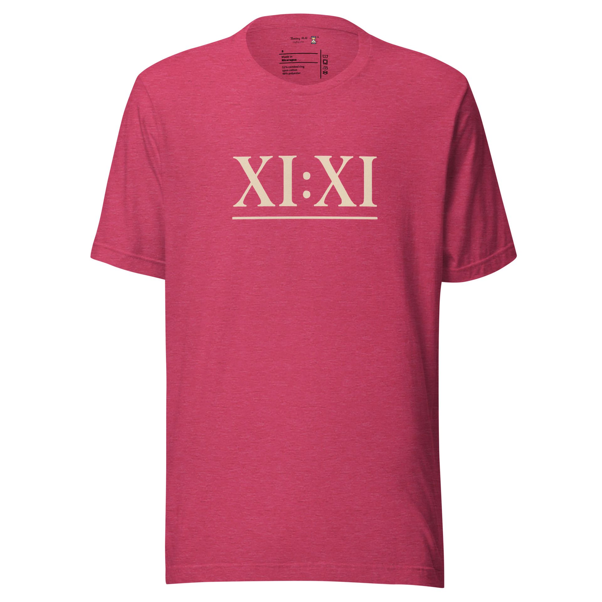 XI:XI angel number shirt, minimalist 11:11 tee with underlined graphic, spiritual numerology gift in neutral aesthetic