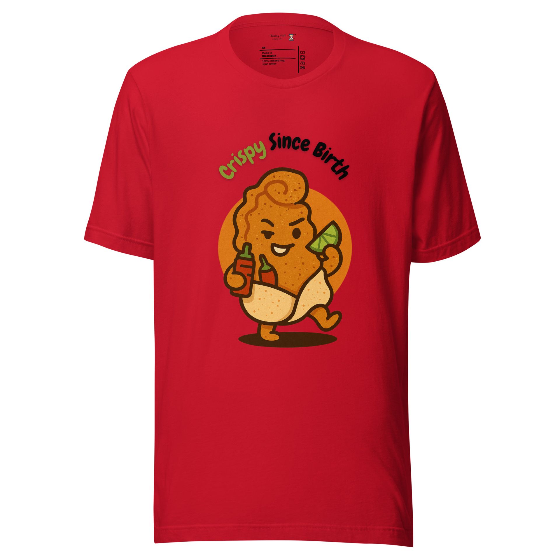 Don Chicharrón foodie shirt, crispy since birth tee with Mexican street snack flair, bold cultural pun for food lovers