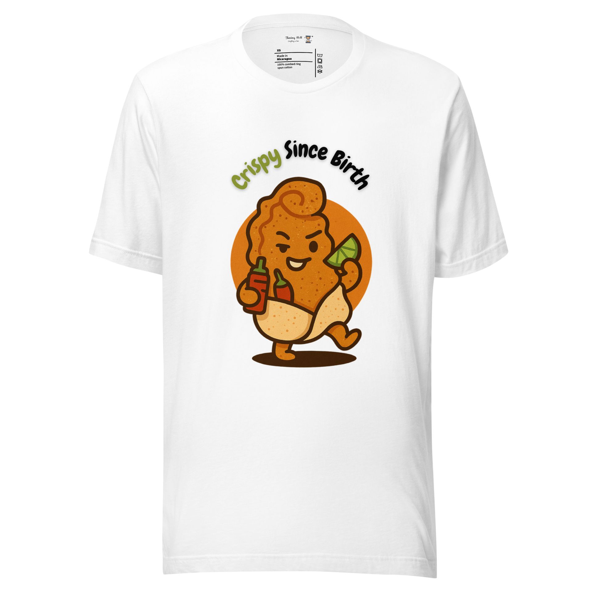 Don Chicharrón foodie shirt, crispy since birth tee with Mexican street snack flair, bold cultural pun for food lovers