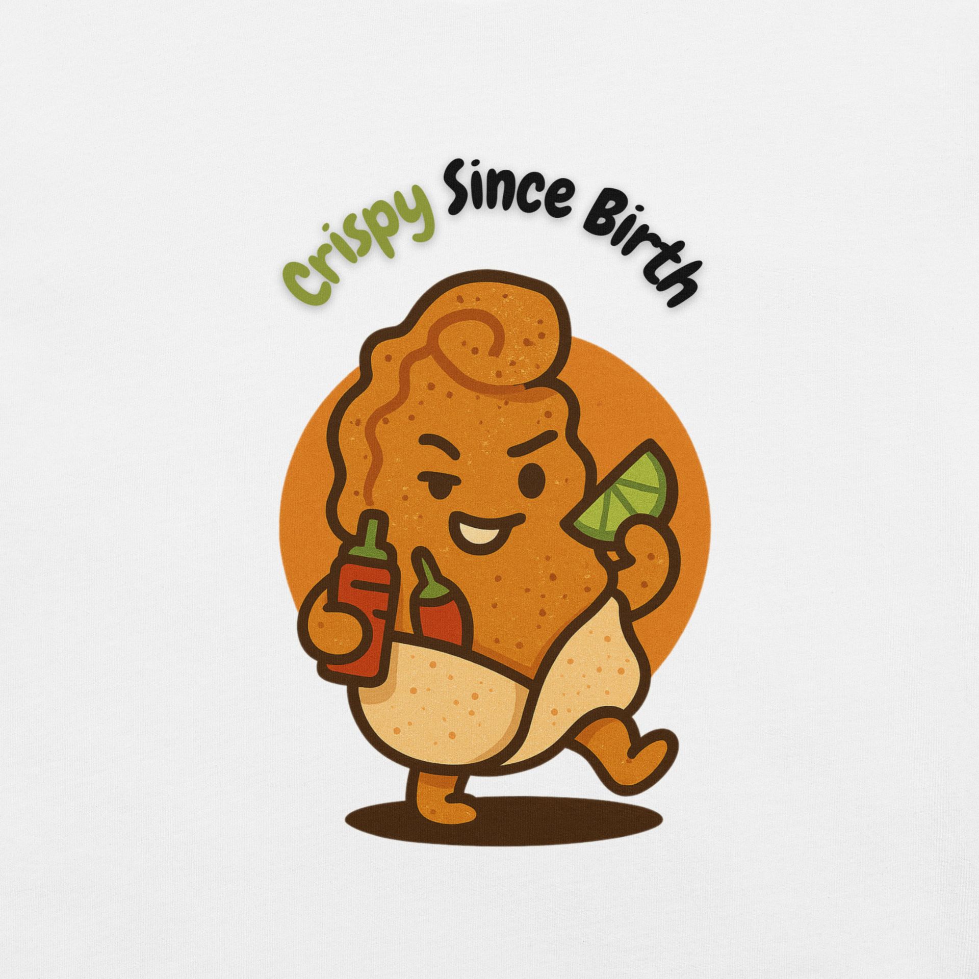 Don Chicharrón foodie shirt, crispy since birth tee with Mexican street snack flair, bold cultural pun for food lovers