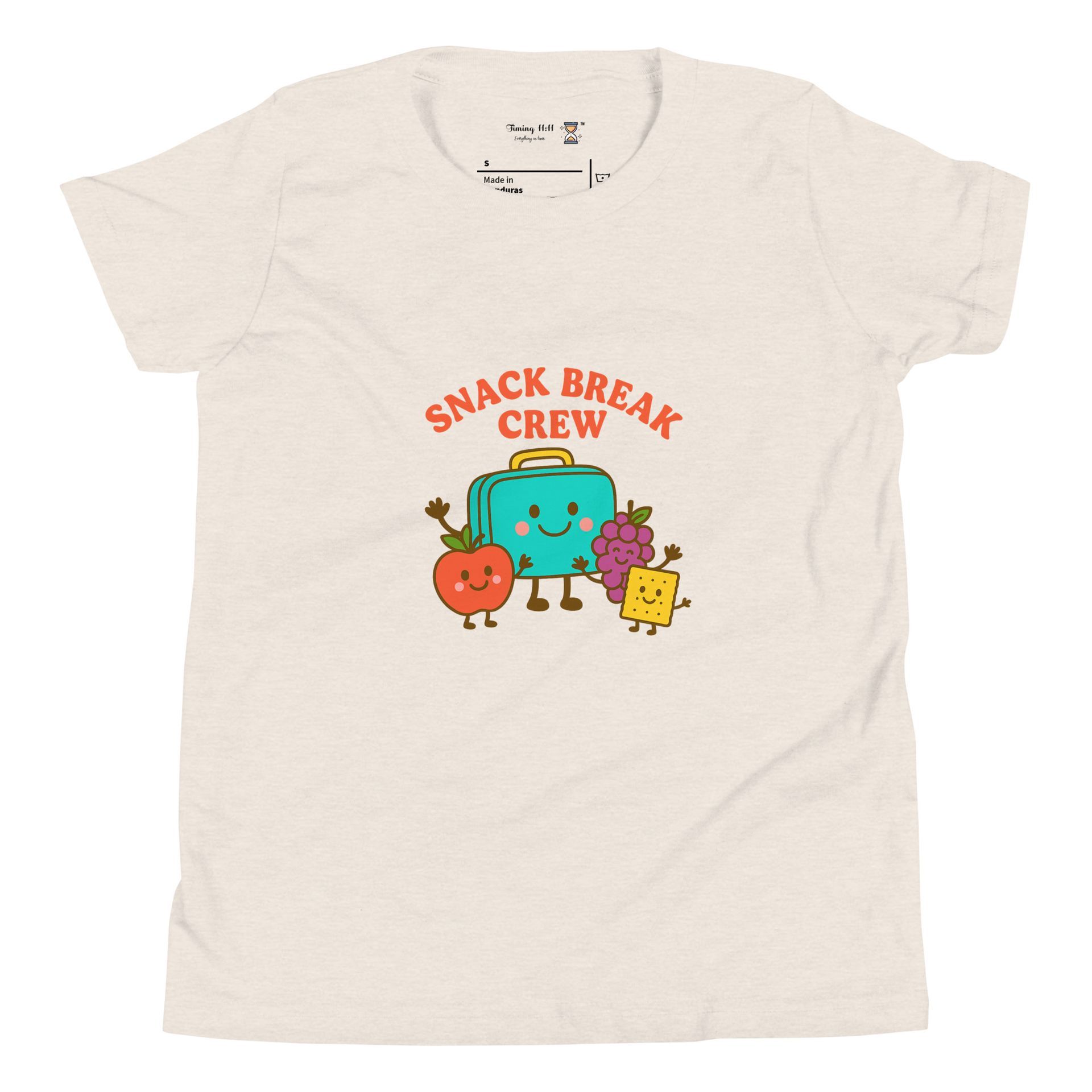 snack break crew youth tee, foodie kids shirt, snack design, playful streetwear, cultural kids fashion, youth gift