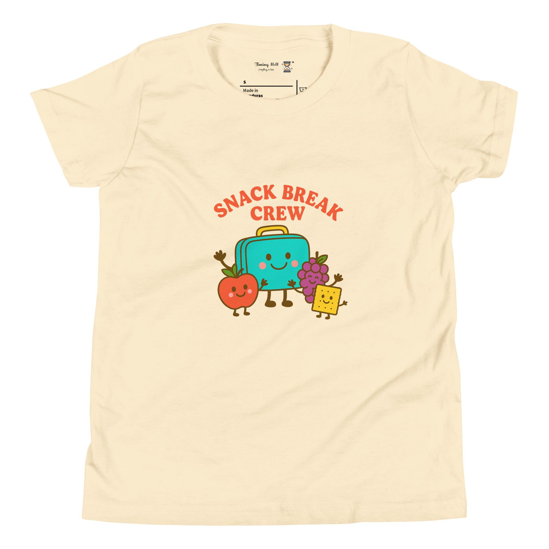 snack break crew youth tee, foodie kids shirt, snack design, playful streetwear, cultural kids fashion, youth gift