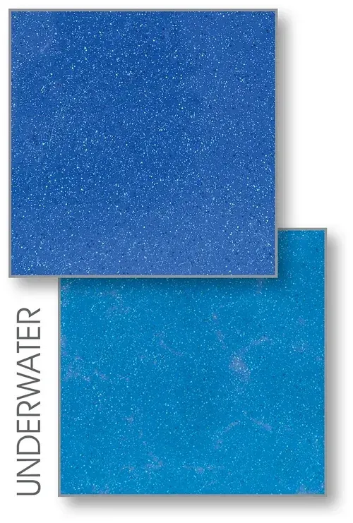 Two blue square tiles, one darker, one lighter, labeled 