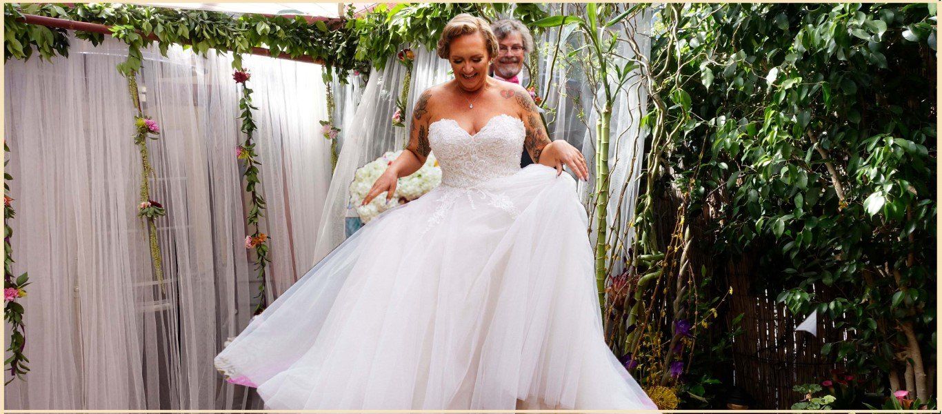 Bexx Secret Garden Bride in Blush Wedding Dress