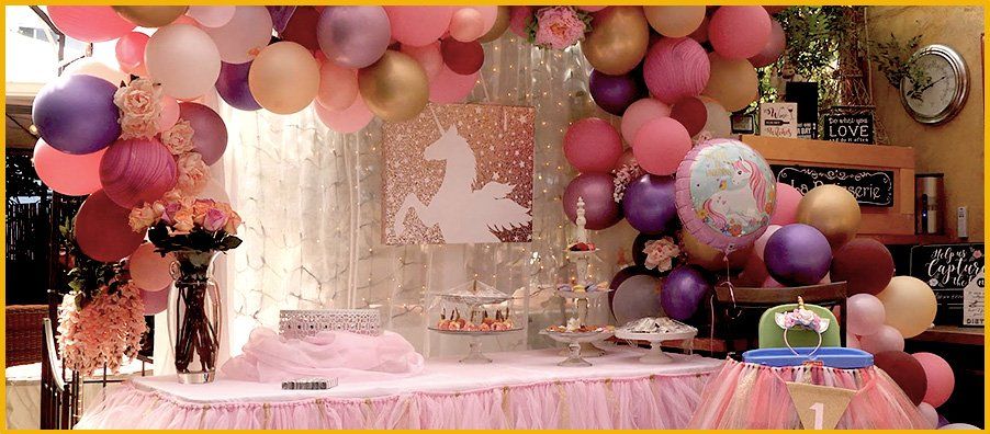Unicorn Cake Unicorn Theme Birthday Balloon Garland