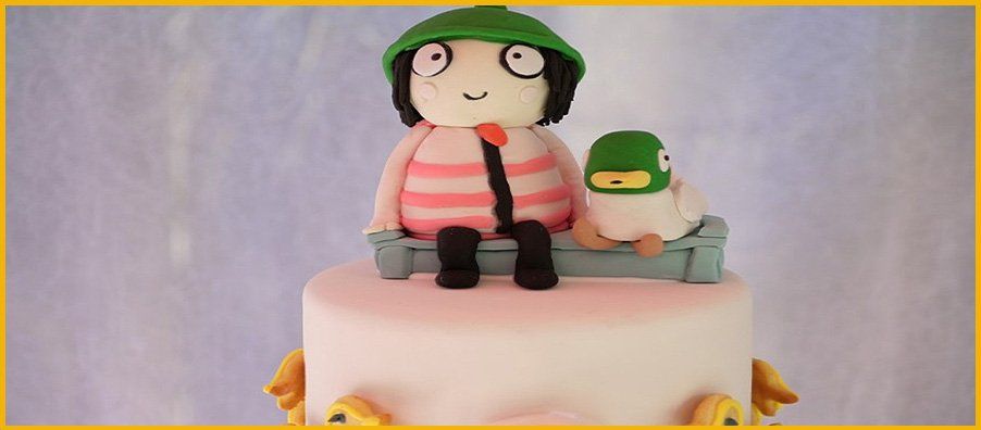 Sarah and Duck Cake Topper