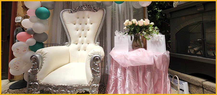 Bridal Shower Throne Chair Balloon Garland