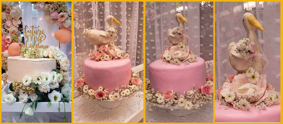Custom Baby Shower Stork Cake