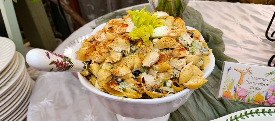 Large macaroni shell salad. made by bexx secret garden