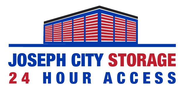 The logo for joseph city storage 24 hour access