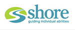 A blue and green logo for s shore guiding individual abilities.