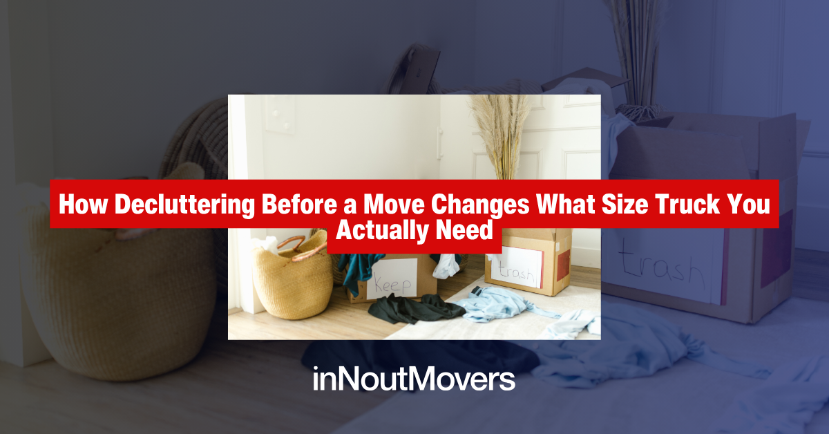 decluttering before move out