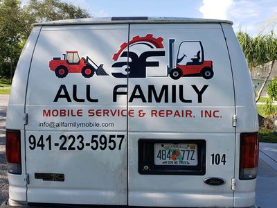 White van with