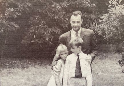 Photo of David with his father and cousin