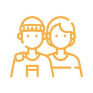 A boy and a girl are standing next to each other.