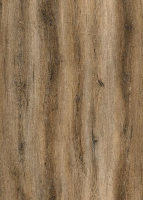 Wood grain texture in varying shades of brown with vertical lines and dark knots.