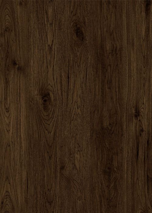 Dark brown wood grain background.
