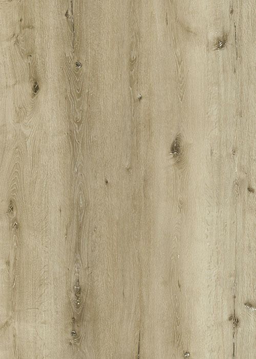 Light beige wood flooring with grain and knots.