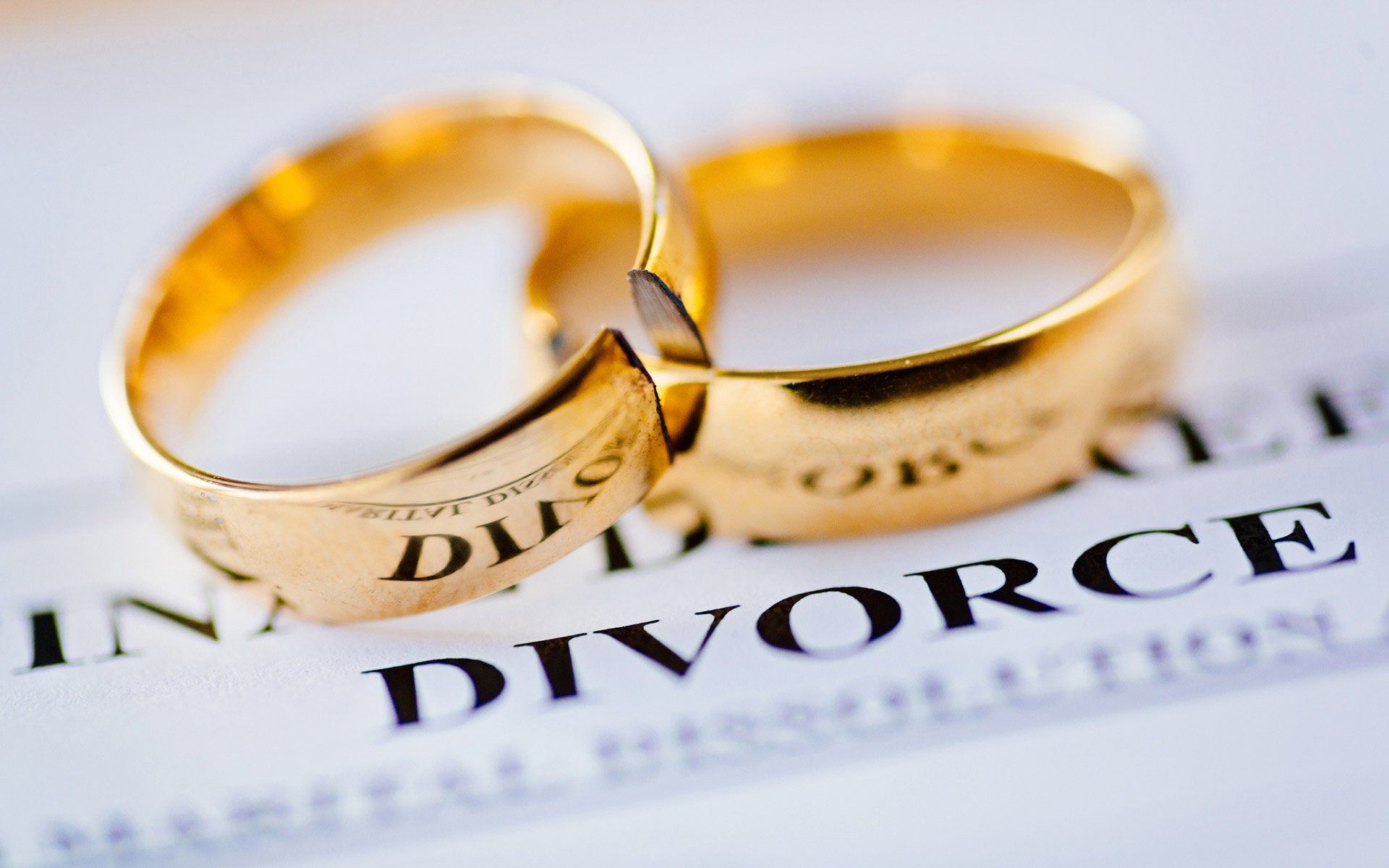 Two Broken Wedding Rings Divorce Decree Document — Hillsville, VA — Tolbert & Tolbert, LLP