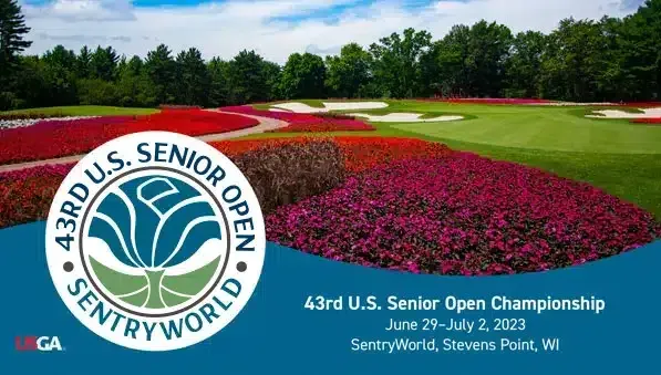 A poster for the 43rd u.s. senior open championship