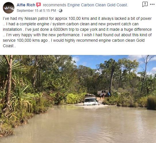 A facebook post that says `` i have had my nissan patrol for approx 100 km and it always lacked a bit of power ''