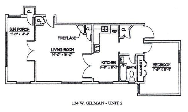 132/134 W. Gilman St. - Apartment #2