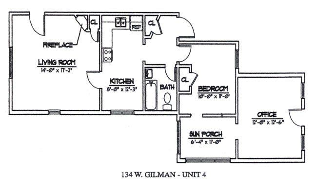 132/134 W. Gilman St. - Apartment #4