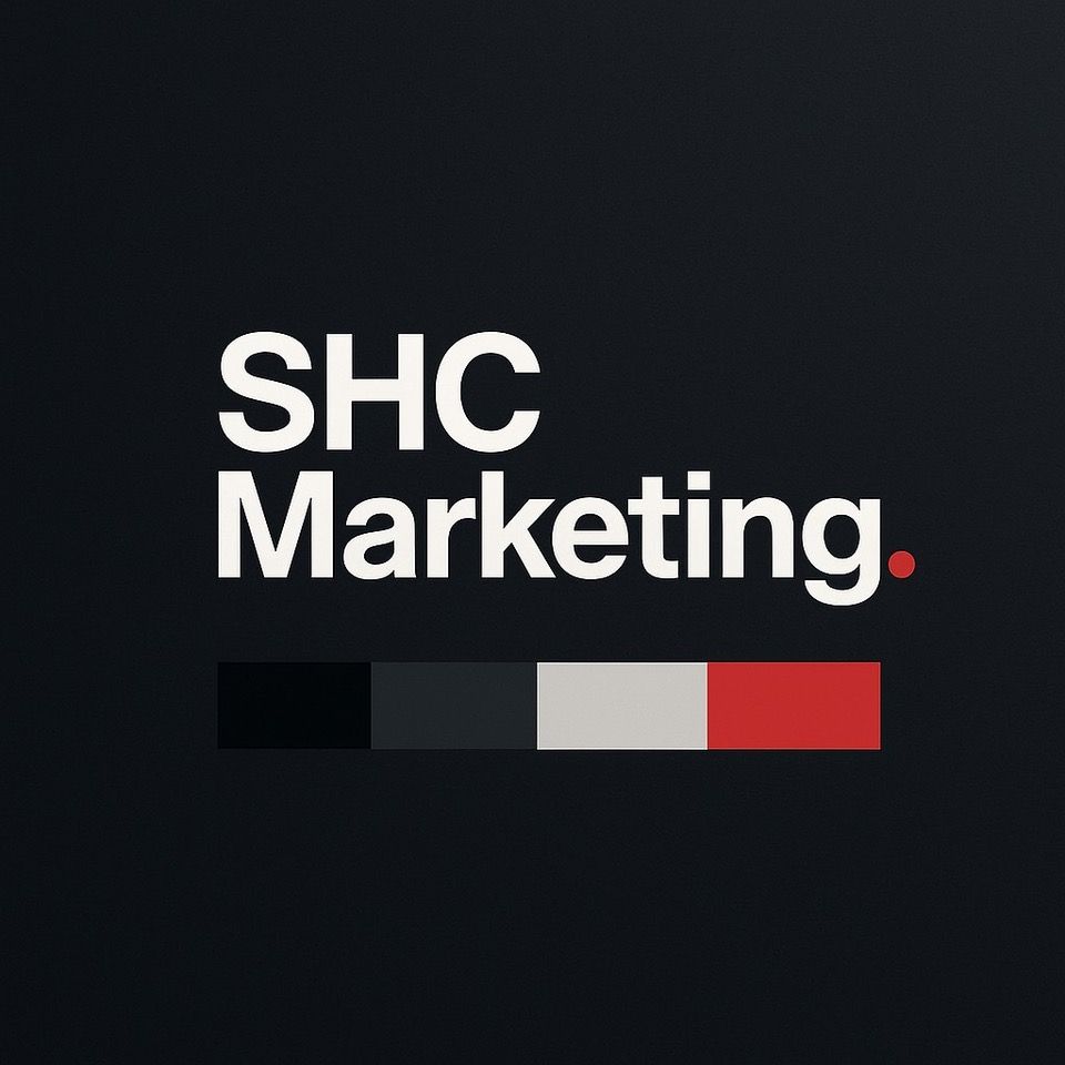 A logo for a company called shc marketing