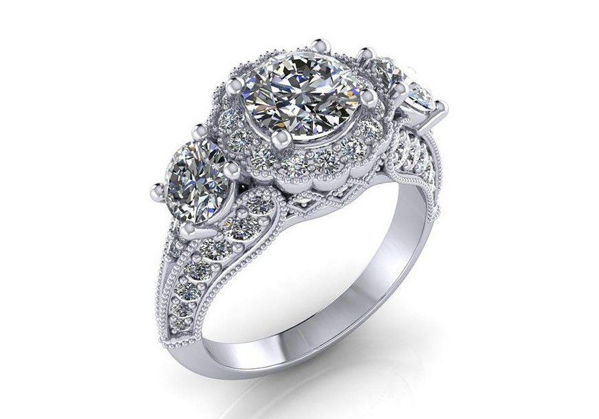 Platinum Ring With Diamond — Burleson, TX — Southern Gem Fine Jewelry