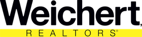 Weichert Realtors logo in black text with a yellow bar underneath