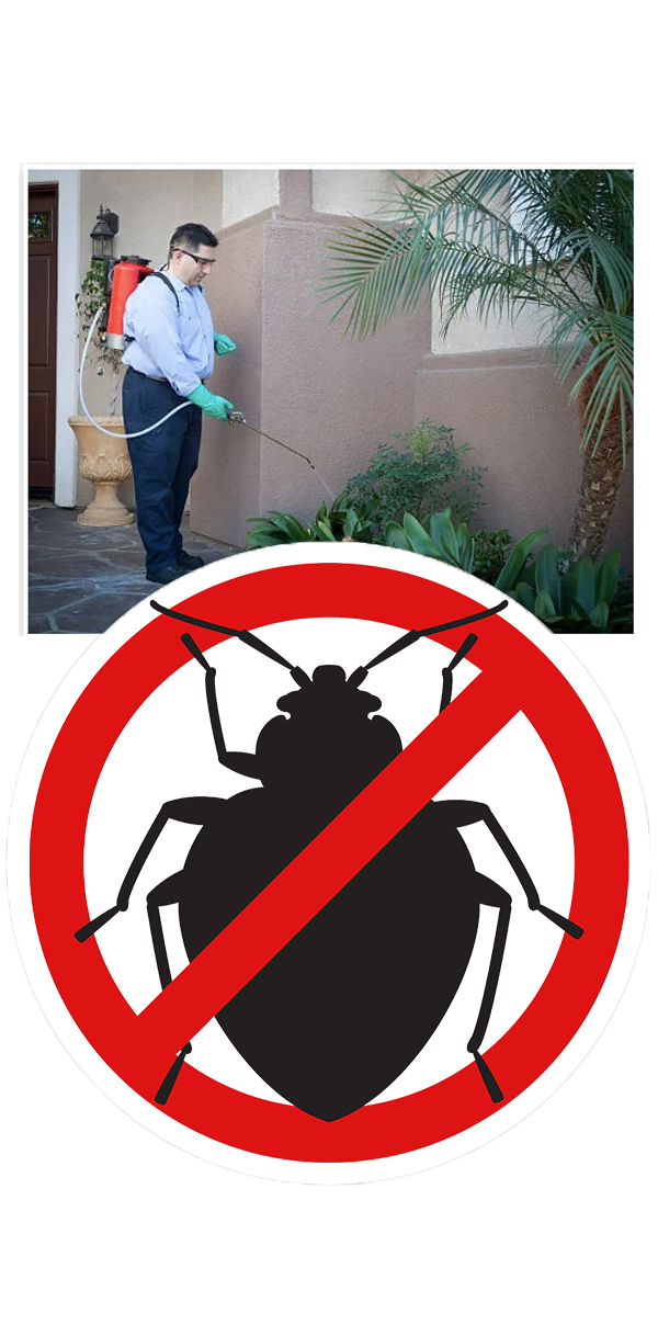 Pest Control Professionals (PCPs) with Bed bugs Sign