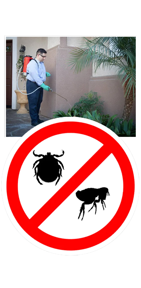Pest Control Professionals (PCPs) with Fleas and Ticks Sign
