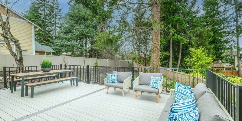 grande terrasse avec membrane de pvc