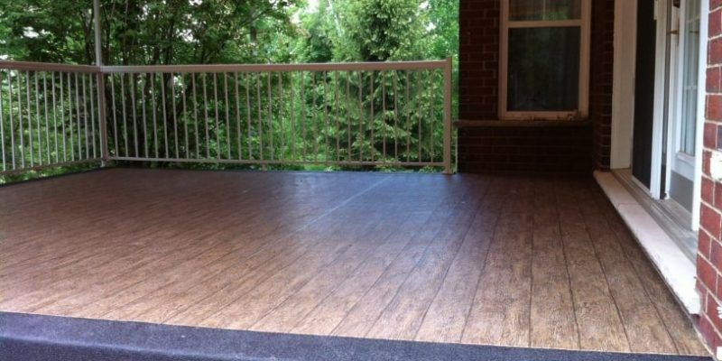 patio recouvert d'une membrane PVC en vinyle