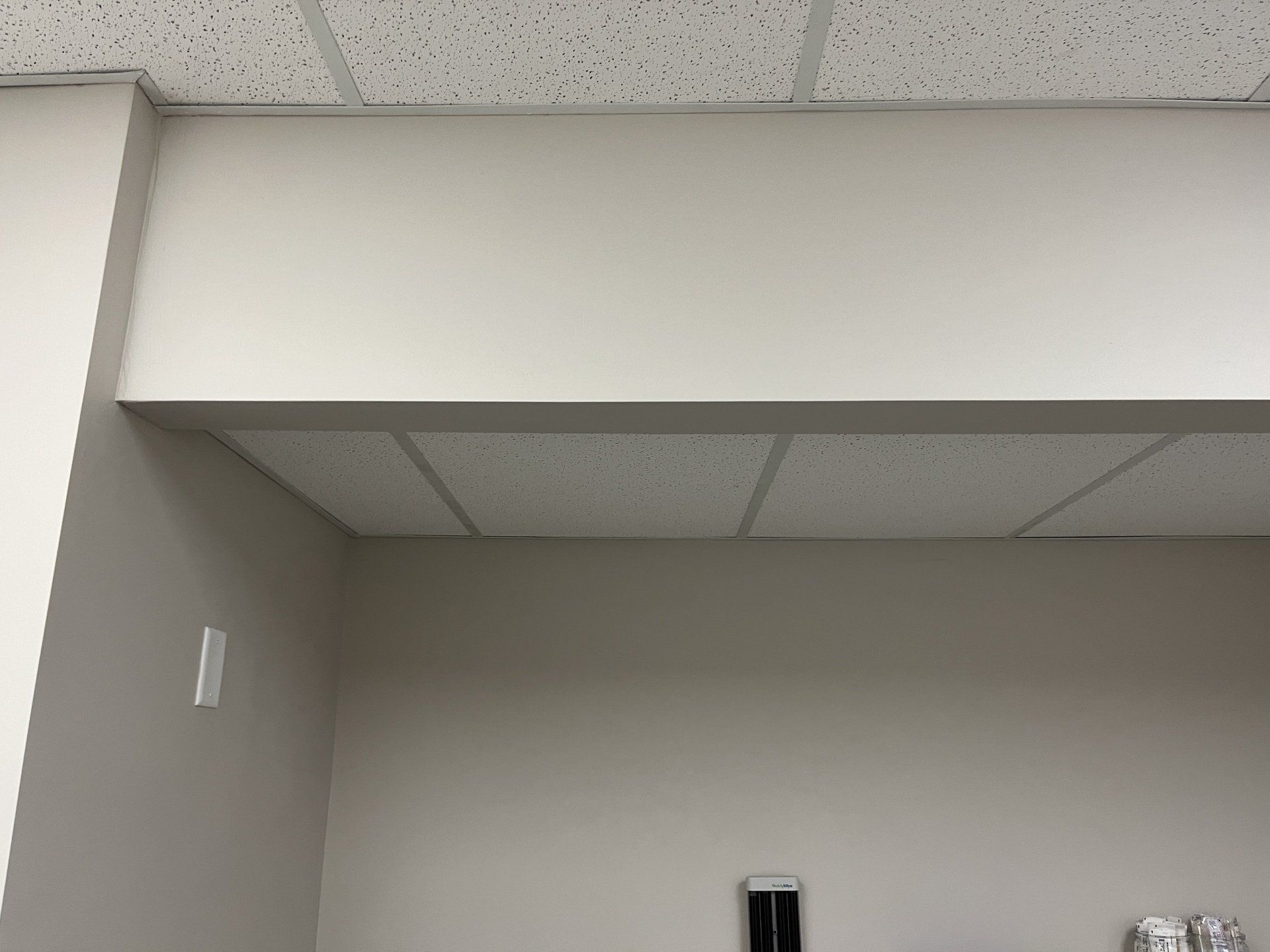 huge commercial acoustical ceiling installation
