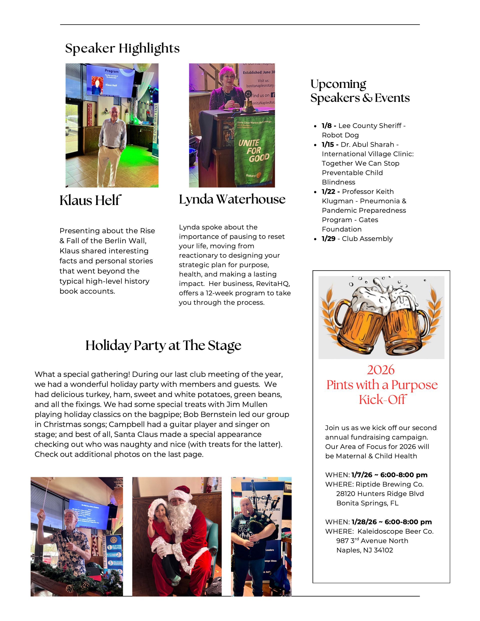 A page of a magazine with a man and a woman on it.