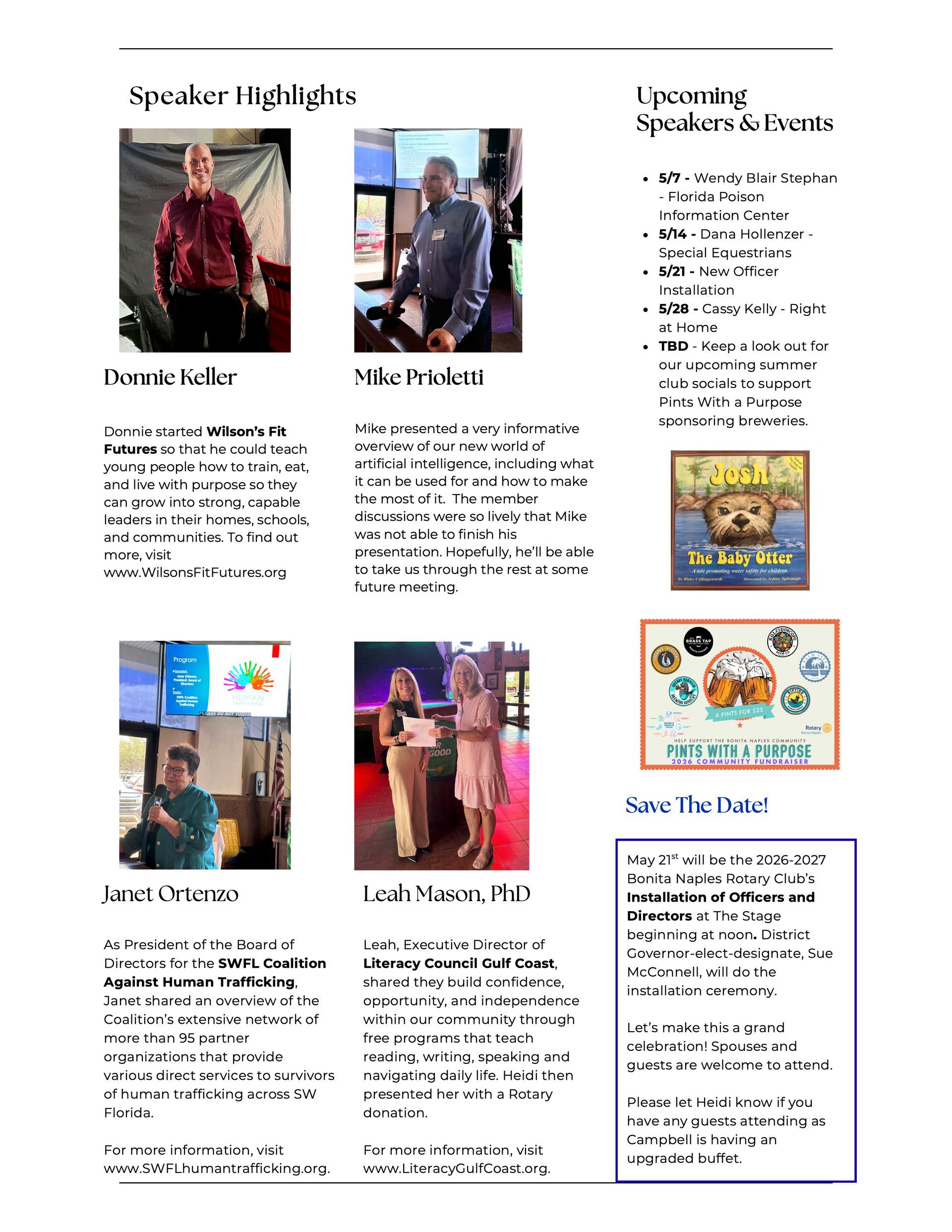 A page of a magazine with a man and a woman on it.
