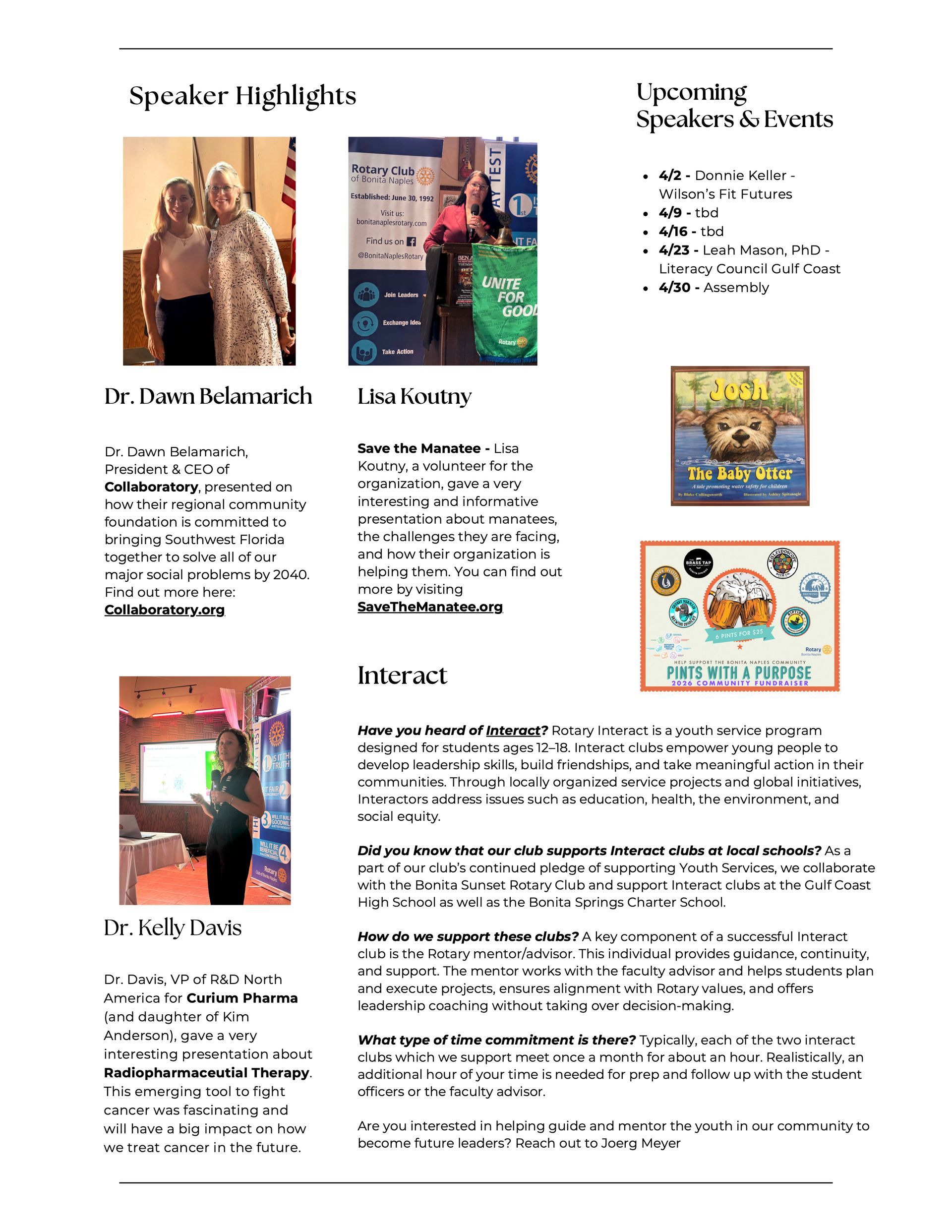 A page of a magazine with a man and a woman on it.