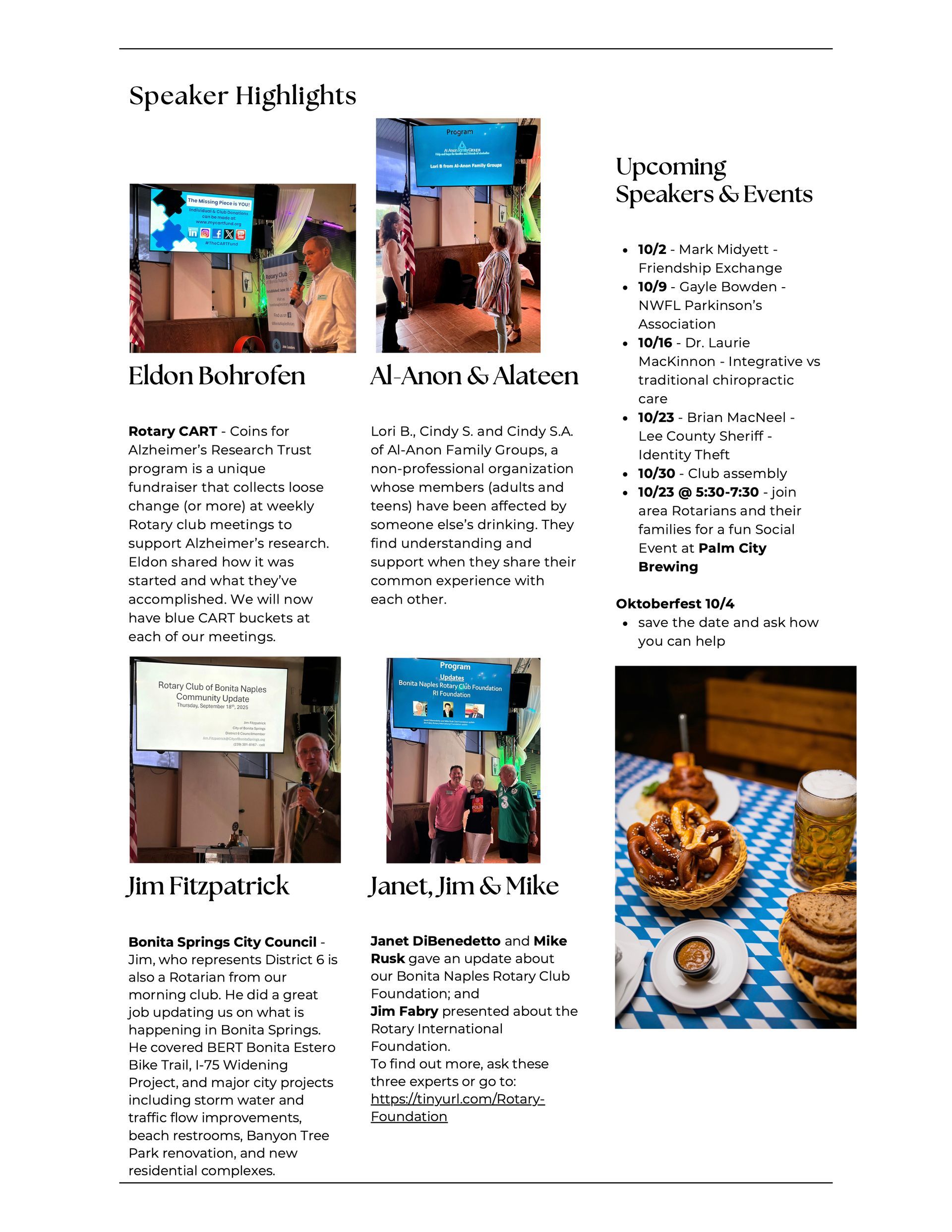 A page of a magazine with a man and a woman on it.